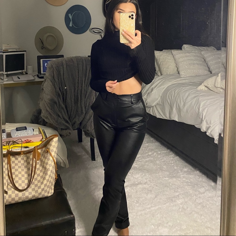Faux Leather Pants